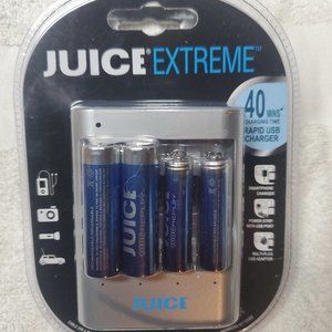 JUICE RECHARGEABLE BATTERIESW/ CHARGER